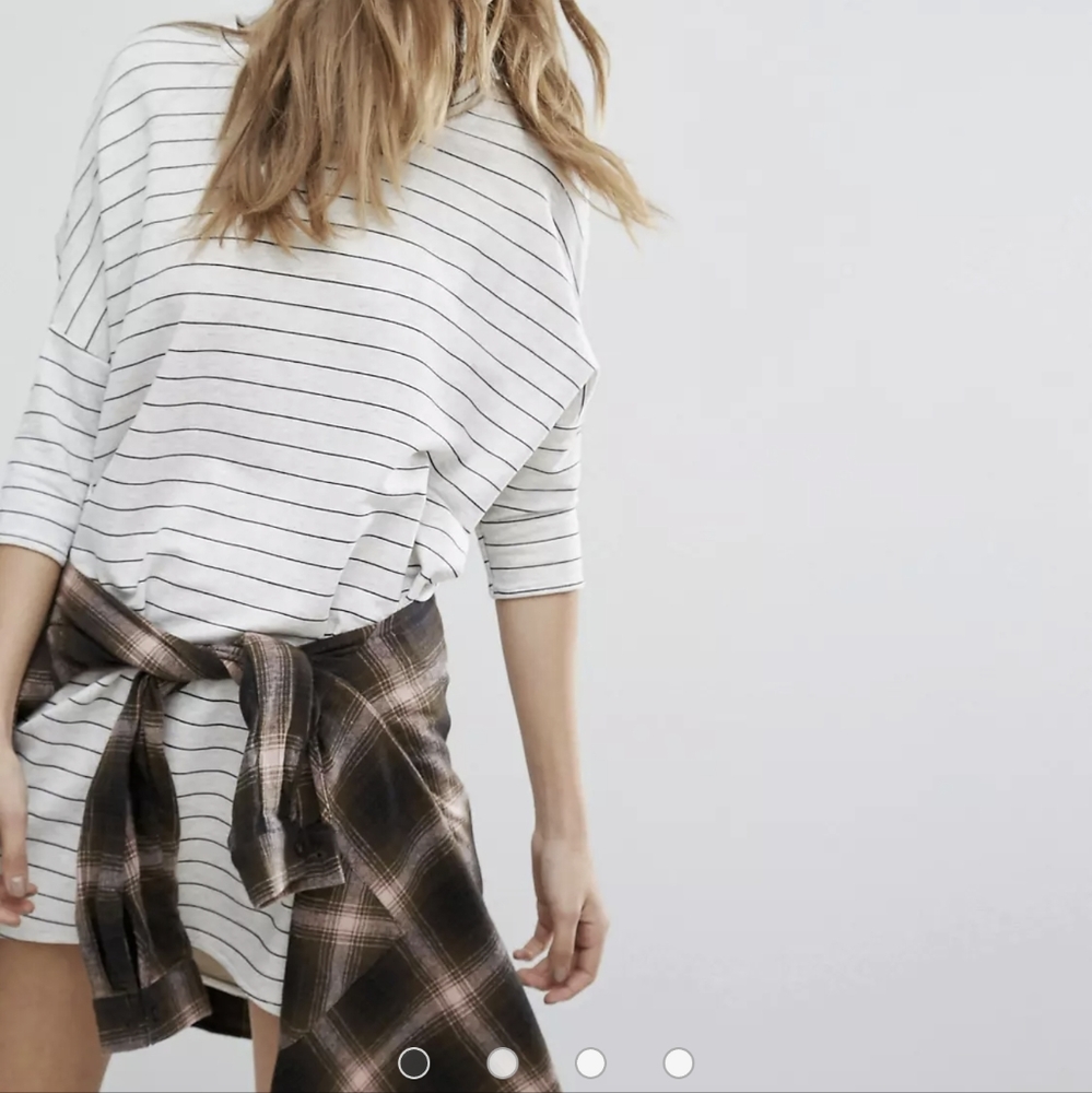 Pull & Bear Stripe T-Shirt Dress